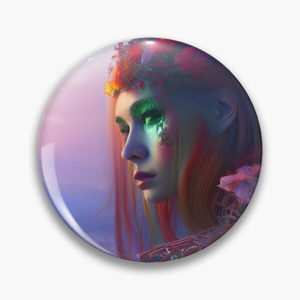 Item preview, Beautiful Woman in Flower Armor Gazing Longingly  designed and sold by DanTheManDan.
