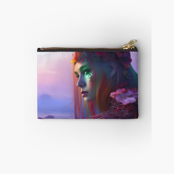Item preview, Hermosa mujer con armadura de flores mirando con anhelo designed and sold by DanTheManDan.