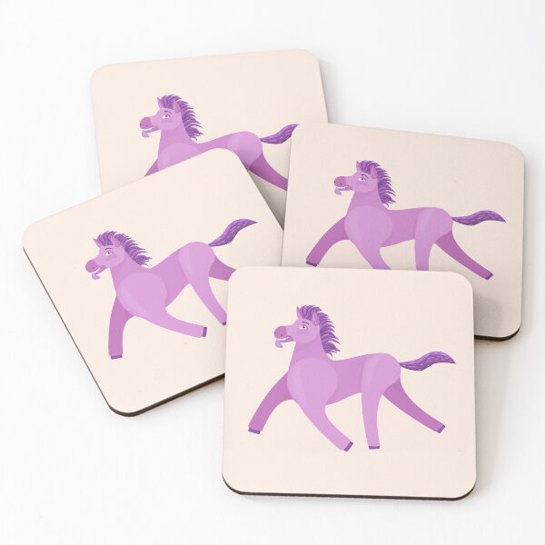 Item preview, Pink Wonky Horse clean simplified designed and sold by BeccaDoodles.