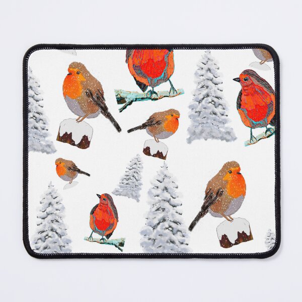 Artikelvorschau, Winter Robin-Kunst entworfen und verkauft von Karen Harding Art and Illustration .