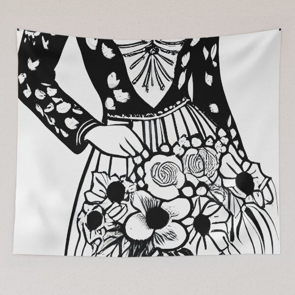 Item preview, girl with flowers designed and sold by OverAltruist.