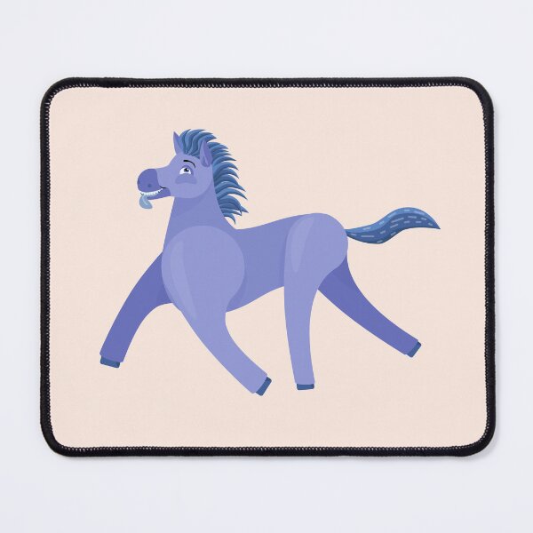 Item preview, Blue Wonky Horse clean simplified designed and sold by BeccaDoodles.