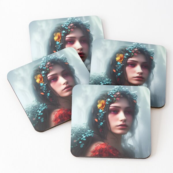 Item preview, Beautiful Ice Queen with Ice Colored Flower Petals designed and sold by DanTheManDan.