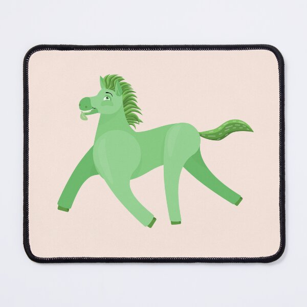 Item preview, Green Wonky Horse clean simplified designed and sold by BeccaDoodles.