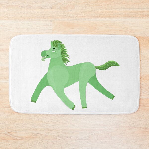 Item preview, Green Wonky Horse clean simplified designed and sold by BeccaDoodles.