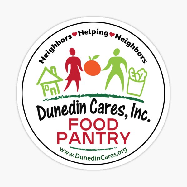 "Dunedin Cares Traditional Logo" Sticker for Sale by DunedinCares