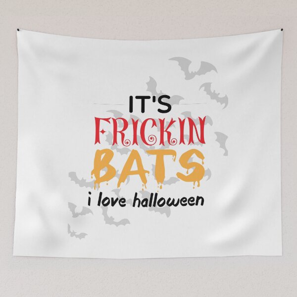 Item preview, Its Frickin Bats- I Love Halloween - Bats In The Background designed and sold by ImagesDesigns.