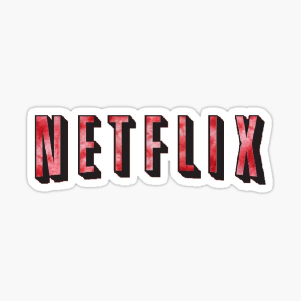 Netflix Tie Dye Sticker