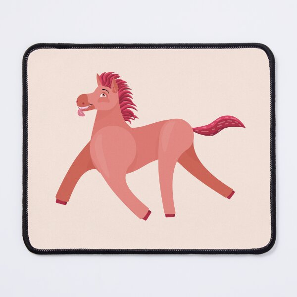 Item preview, Red Wonky Horse clean simplified designed and sold by BeccaDoodles.