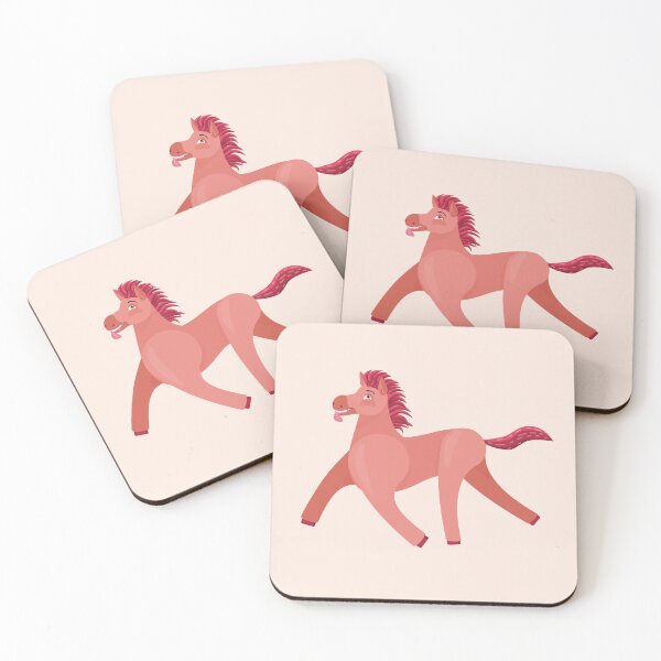 Item preview, Red Wonky Horse clean simplified designed and sold by BeccaDoodles.