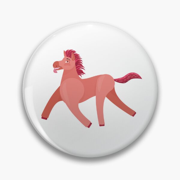 Item preview, Red Wonky Horse clean simplified designed and sold by BeccaDoodles.