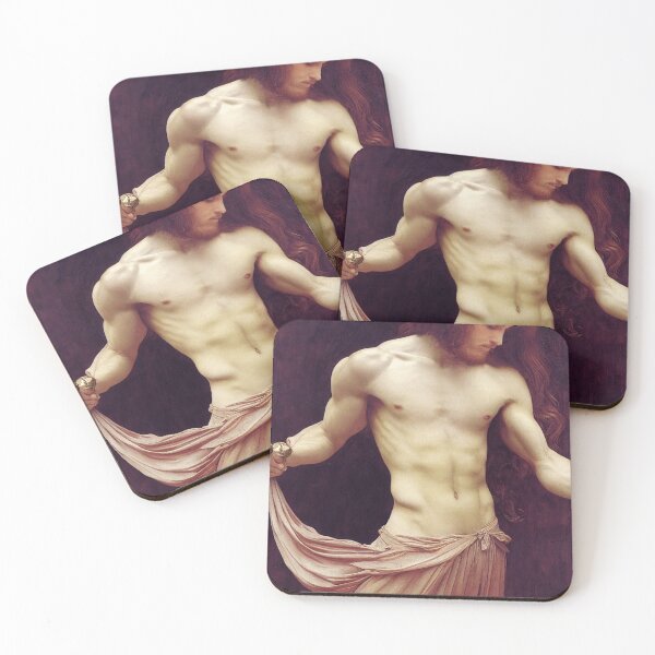 Item preview, Long haired beautiful masculine man posing designed and sold by breaker160.