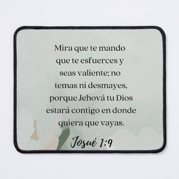 Item preview, Joshua 1:9 Bible Verse In Spanish designed and sold by bible-prints.