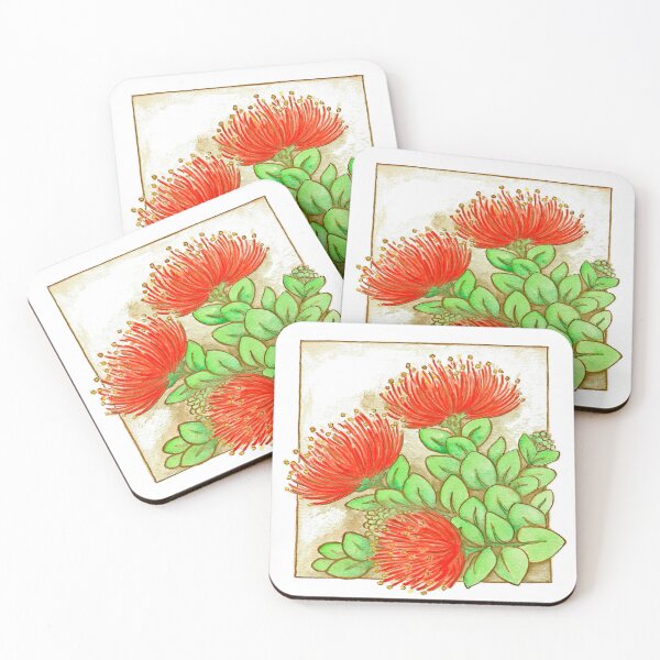 Item preview, Red Lehua Blossom designed and sold by Shannon Weaver.