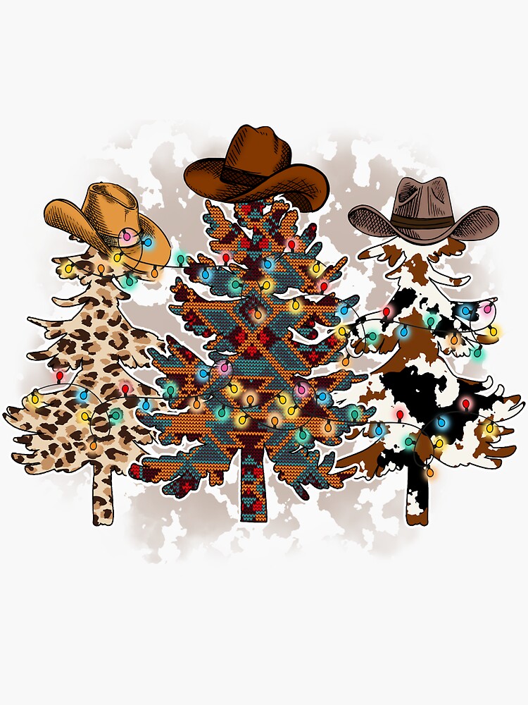 Cactus Christmas Trees Decal