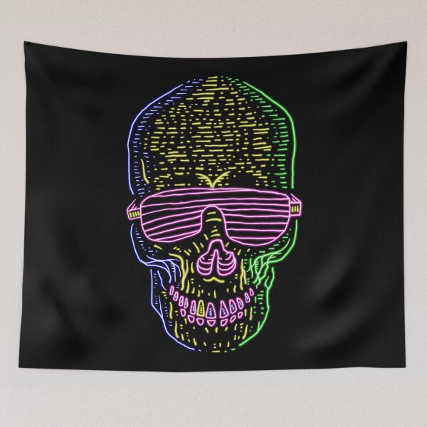Item preview, Skull Neon designed and sold by Quilimo Studio.