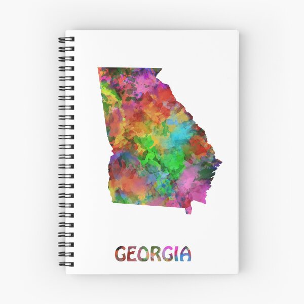 Item preview, georgia map designed and sold by BekimART.