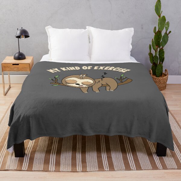 Item preview, My kind of exercise sleeping sloth designed and sold by TipTopTapo.