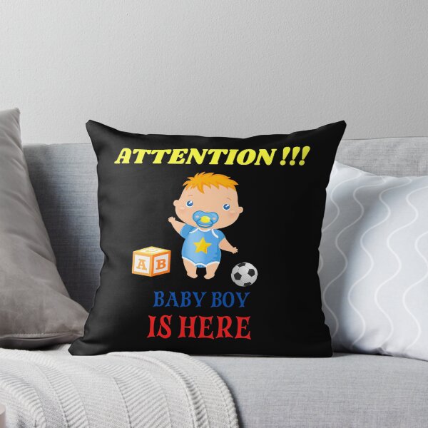 Item preview, Attention Baby Boy Is Here Funny T-Shirt  designed and sold by netdota.