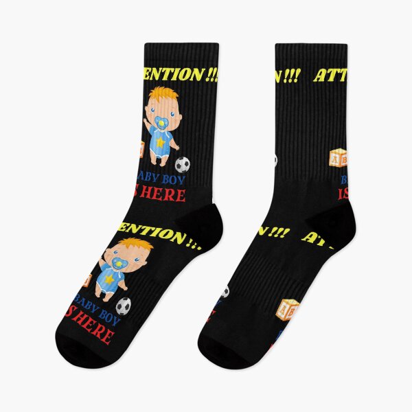 Item preview, Attention Baby Boy Is Here Funny T-Shirt  designed and sold by netdota.