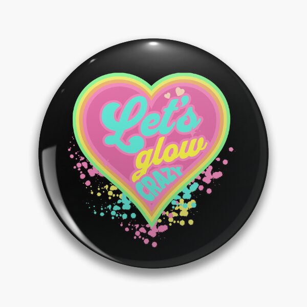 Item preview, Let's Glow Crazy Retro Heart designed and sold by fra02.