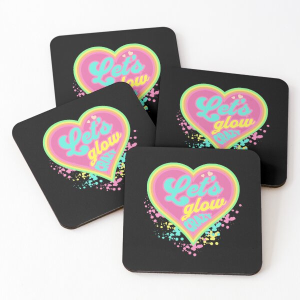 Item preview, Let's Glow Crazy Retro Heart designed and sold by fra02.