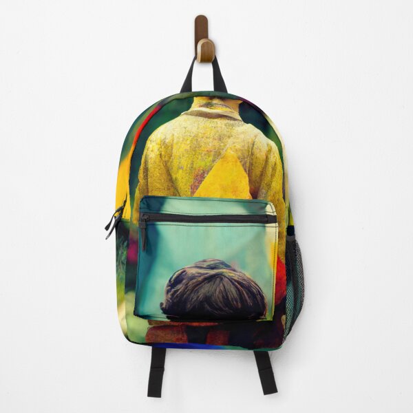 Item preview, A Boy Holds a Toy in a Colorful Abstract Garden designed and sold by AmazinfArt.