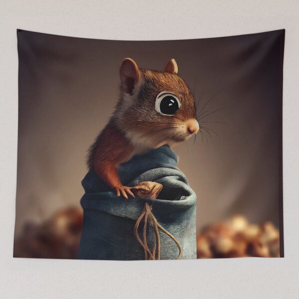 Item preview, Cute Baby Squirrel designed and sold by NTGUILTY.