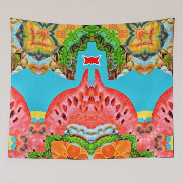 Item preview, WONDERFUL PAINTING GUAVA PINEAPPLE ORANGE & GINGERBREAD COOKIES  FOR CHRISTMAS - ABSTRACT TROPICAL FRUIT COCKTAIL FROM ARUBA - ARUBA FLAG - ARUBA, ONE HAPPY ISLAND! designed and sold by Ralek.