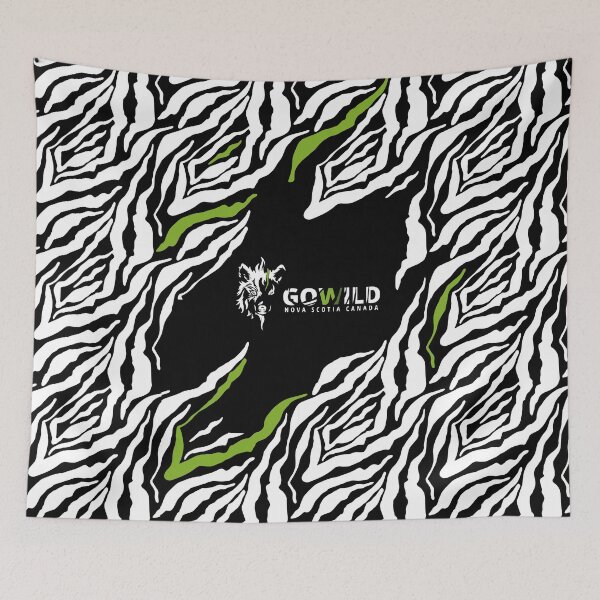 Item preview, GOWILD Seamless Wolf Design - branded black designed and sold by GOWILDstyle.