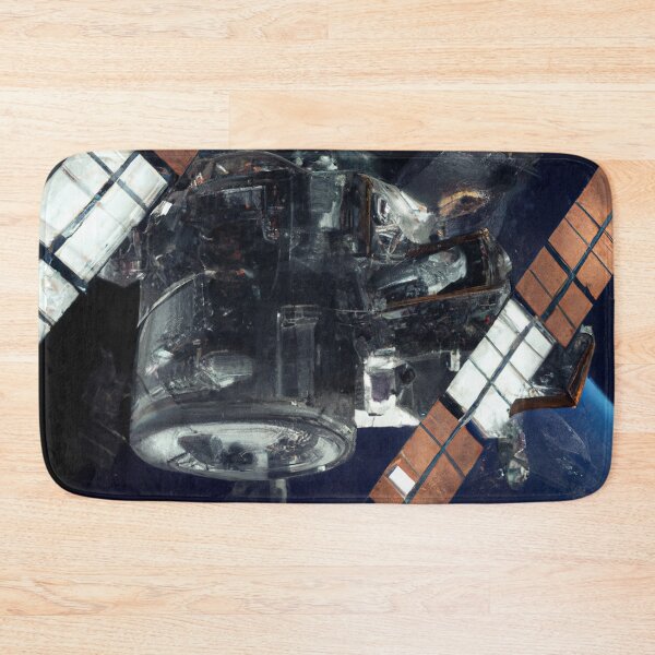Item preview, Space Station Drawing designed and sold by redmoonrocket.