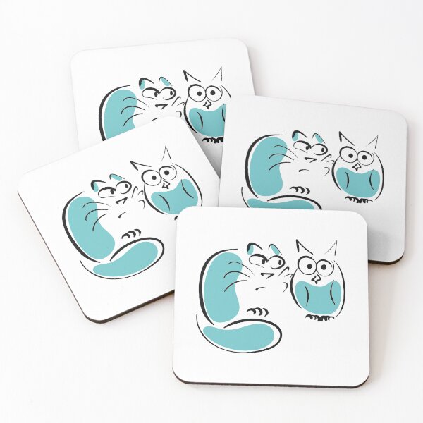 Item preview, A Cat And An Owl designed and sold by mouad naouiri.