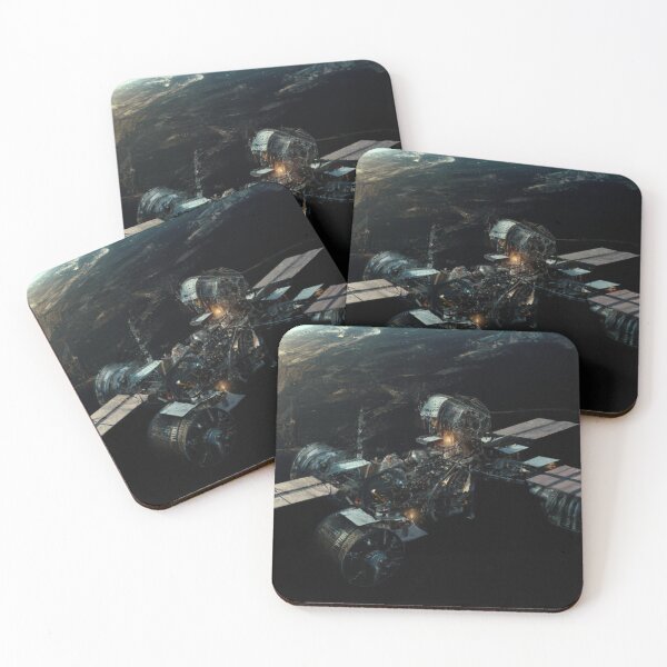 Item preview, Space Station Drawing designed and sold by redmoonrocket.