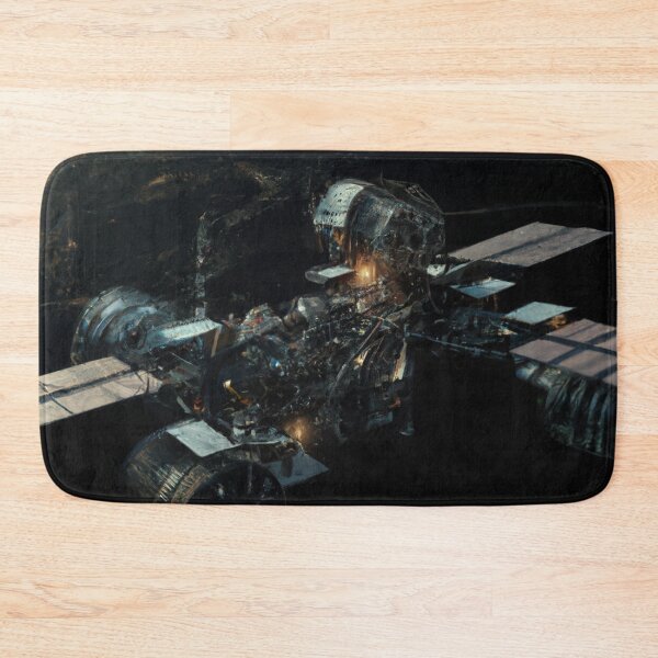 Item preview, Space Station Drawing designed and sold by redmoonrocket.