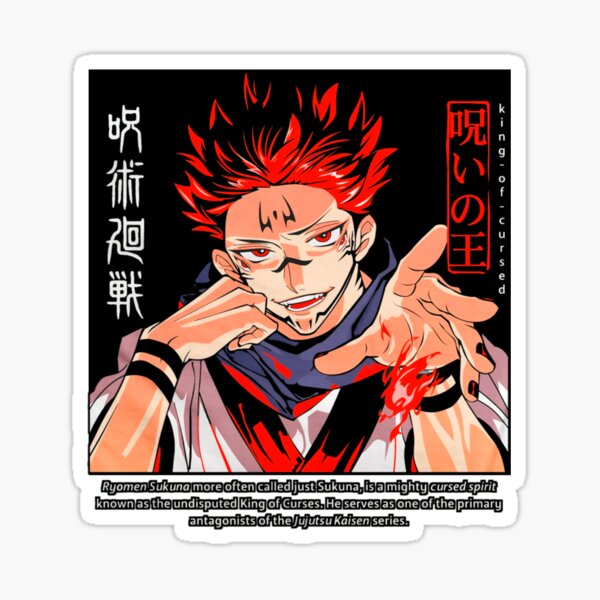 "Ryomen Sukuna - Jujutsu Kaisen" Sticker For Sale By Anime52 | Redbubble