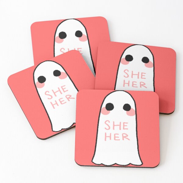 Item preview, She/Her Pronouns Ghost designed and sold by AstralAbraxas.