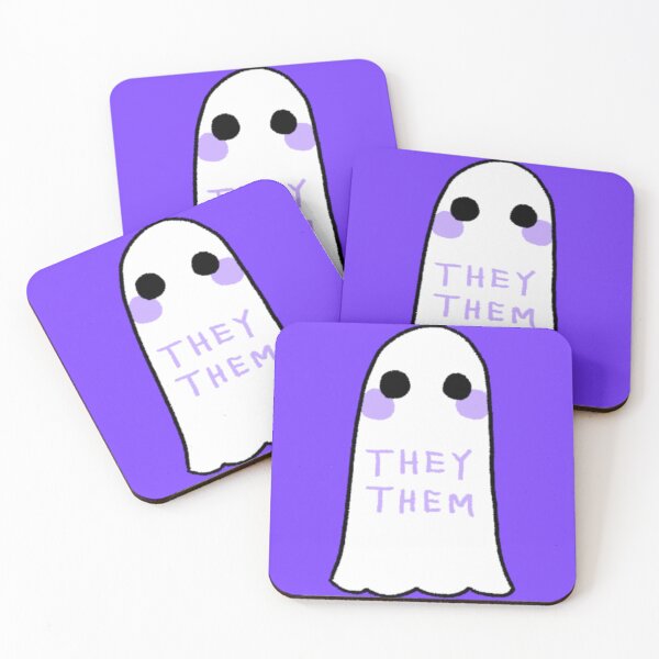 Item preview, They/Them Pronouns Ghost designed and sold by AstralAbraxas.