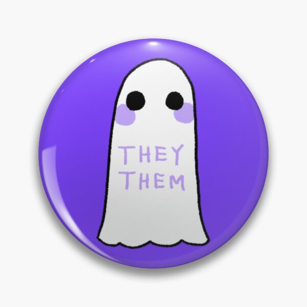 Item preview, They/Them Pronouns Ghost designed and sold by AstralAbraxas.