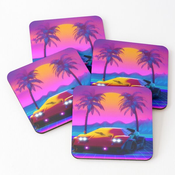 Item preview, Lambo Countach Synthwave Sunset designed and sold by SimoCars.