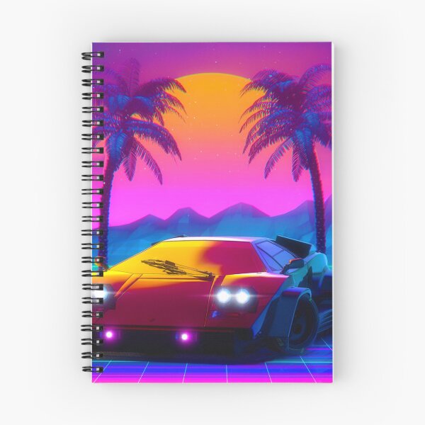 Item preview, Lambo Countach Synthwave Sunset designed and sold by SimoCars.