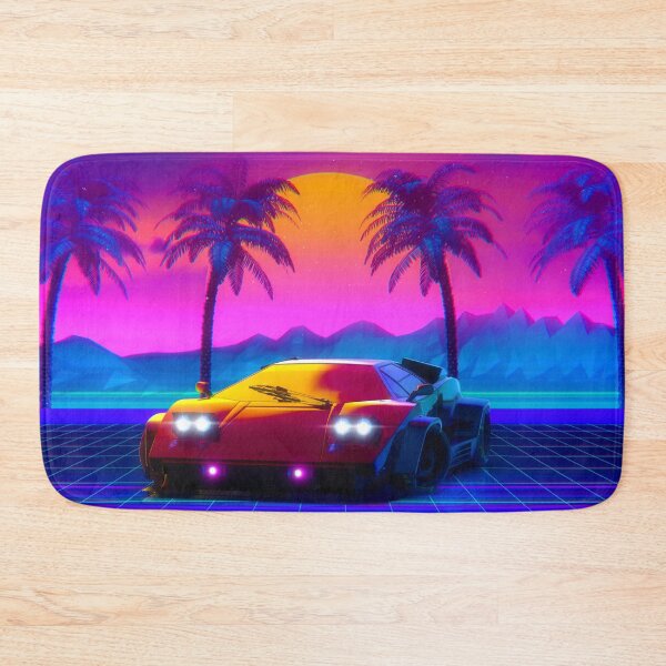Item preview, Lambo Countach Synthwave Sunset designed and sold by SimoCars.