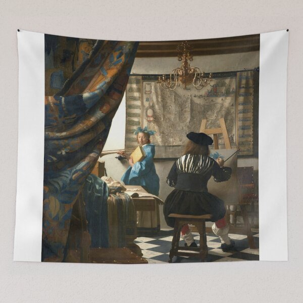 Item preview, Johannes Vermeer’s The Allegory of Painting (ca. 1666 –1668)  designed and sold by VintageArtRepro.