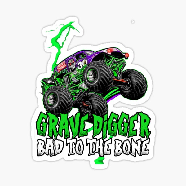 "Grave Digger Bad to the Bone monster jam grave digger monster truck