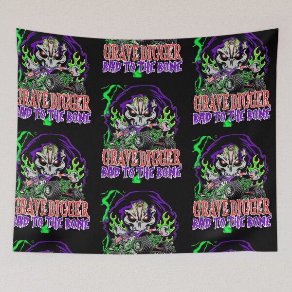 Item preview, Grave Digger Bad to the Bone monster jam grave digger monster truck Fanart  1  designed and sold by signaturet.