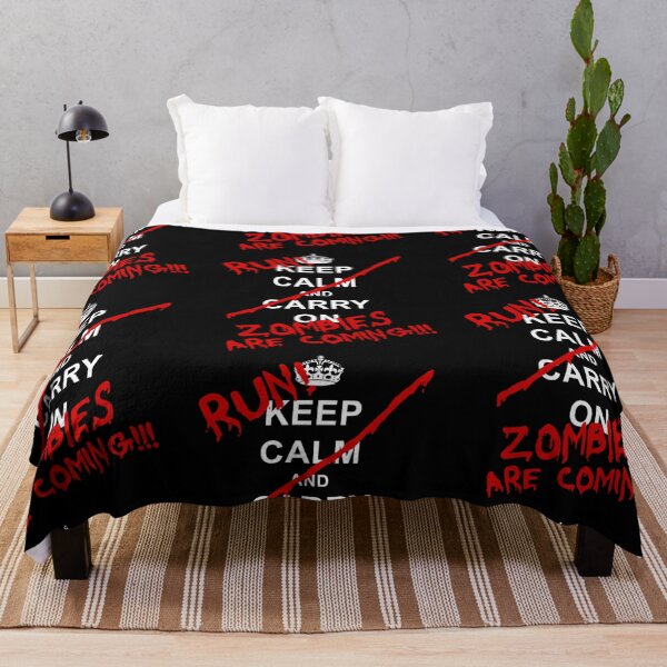 Item preview, Keep Calm And Carry On - RUN! Zombies Are Coming! designed and sold by signaturet.