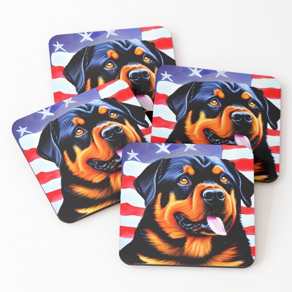 Item preview, Rottweiler, US Flag, America designed and sold by GwendolynFrost.