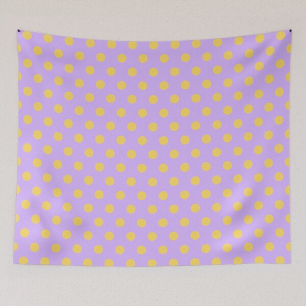 Item preview, Yellow and Lilac Polka Dots designed and sold by patterniastudio.