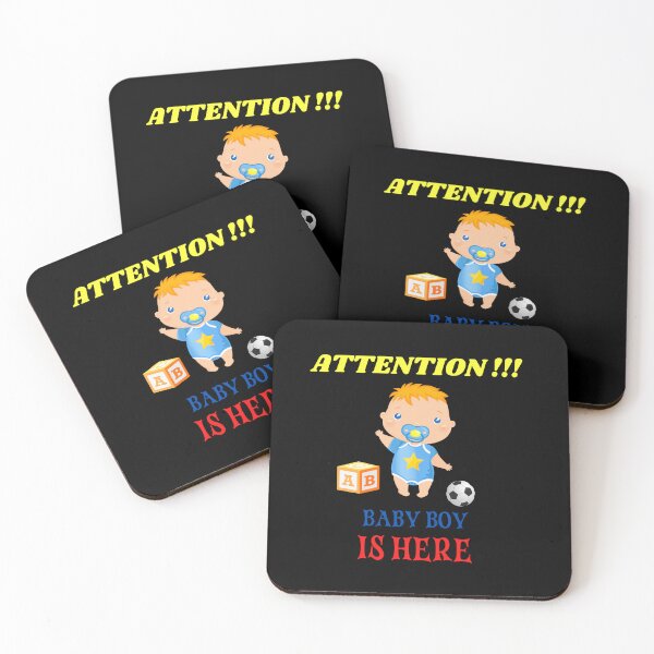 Item preview, Attention Baby Boy Is Here Funny T-Shirt  designed and sold by netdota.