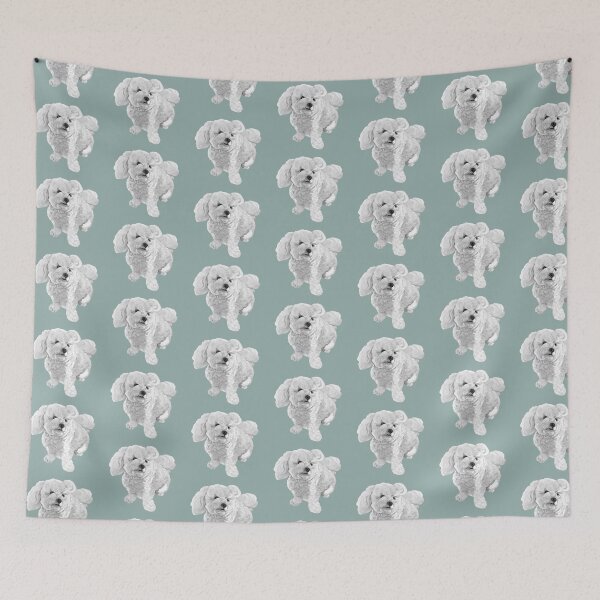 Item preview, A Beautiful Bichon named Coconut ~ Black and white designed and sold by Jane Oriel.