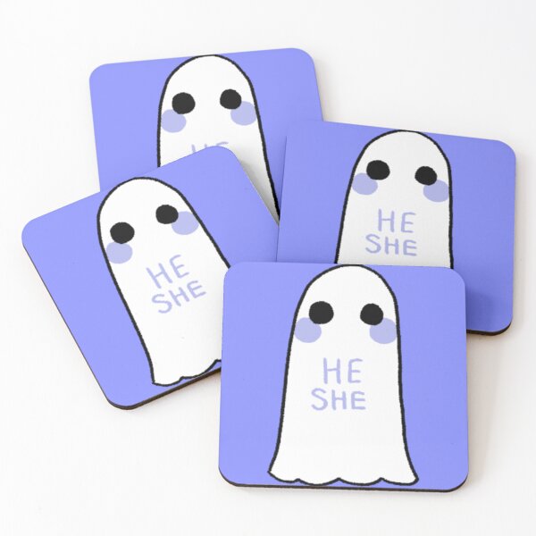 Item preview, She/He Pronouns Ghost designed and sold by AstralAbraxas.